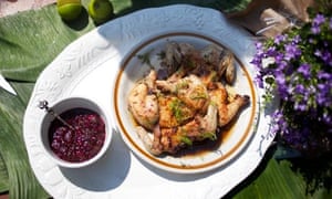 Get togethers: poussin tabaka with tkemali plum sauce
