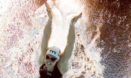 Stroke of genuis … Denmark's Jeanette Ottesen swims the butterfly.