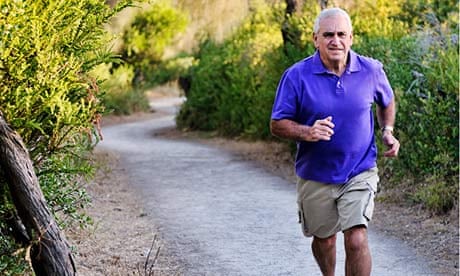 A 65-year-old runner