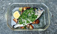 Angela Hartnett's stuffed bream and sauteed potatoes