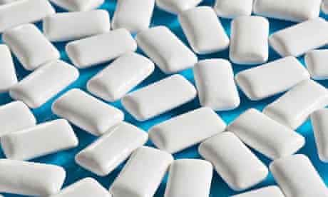 Gomme à mâcher sans sucre contenant du xylitol