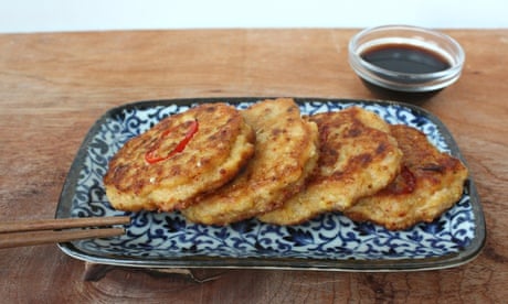 Bindaetteok, or Korean pancakes
