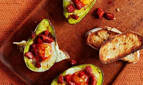 10 best Avocado baked with an egg and chorizo