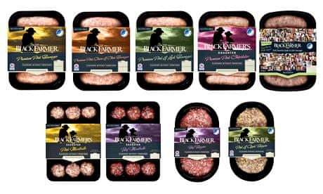 The Black Farmer gluten-free sausages, meatballs and burgers