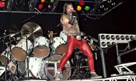 Bruce Dickinson performing in 1983