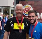 Alan Smith, post Cork marathon with his uncle 