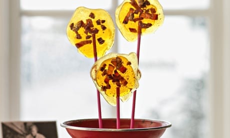 Hope and Greenwood's maple syrup, pecan and bacon lollies.