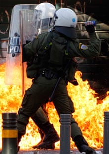 Greek riot police