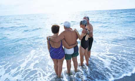 pensioners in the sea