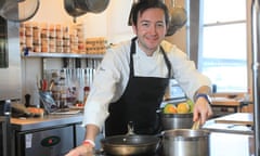 Pastry chef Will Torrent in his kitchen