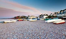 Small boats at Budleigh Salterton