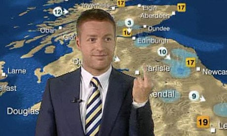 The most embarrassing weather forecast ever? Presenter red-faced