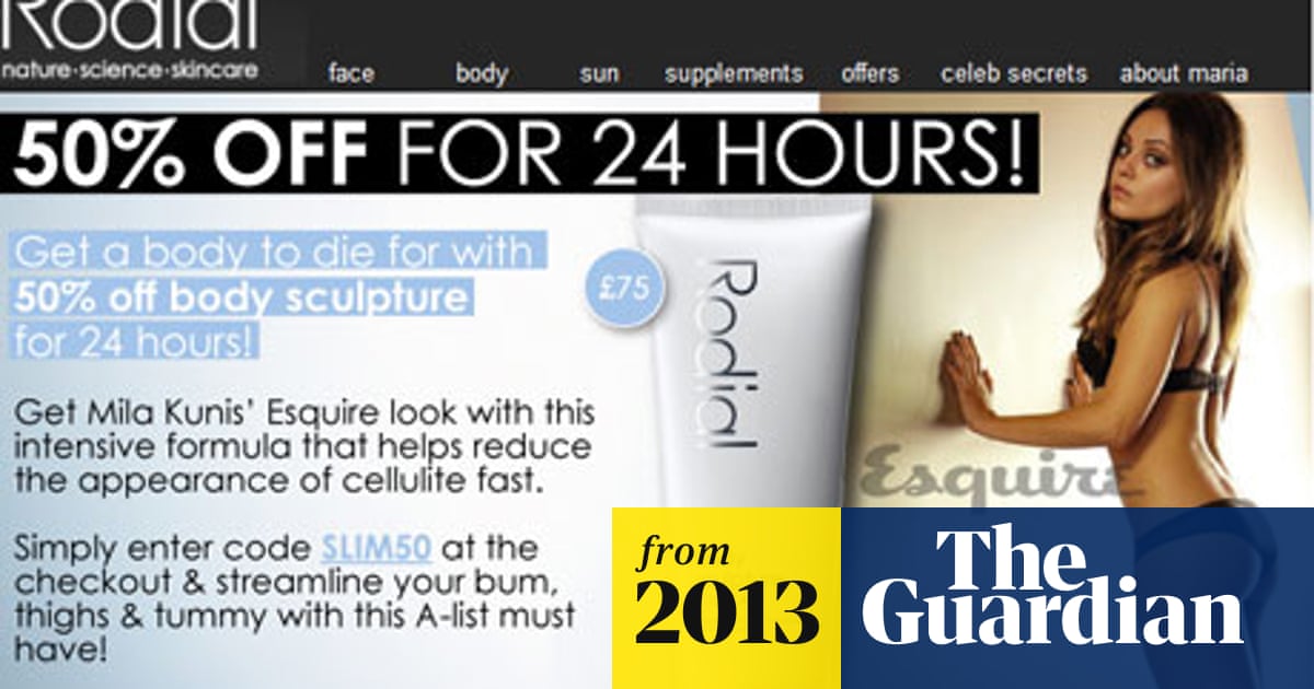 Mila Kunis Ad Campaign Banned For Misleading Claims Advertising The Guardian Mila Kunis Ad Campaign Banned For Misleading Claims Advertising The Guardian