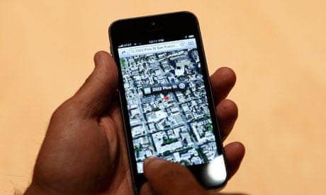 map function Apple's iPhone 5 