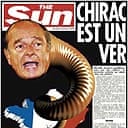 The Sun's Chirac front page