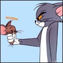 reactions on X: tom cat from tom and jerry opening coat smoking