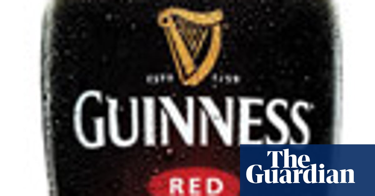 Musical instrument on label of guinness beer