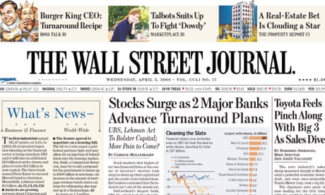 Wall Street Journal to roll out US edition in UK | Wall Street