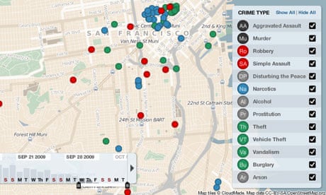 Crimespotting.org - San Fransisco official data