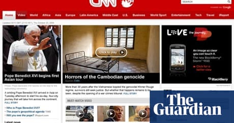 Cnn Com Relaunch To Focus On Video Tv News The Guardian