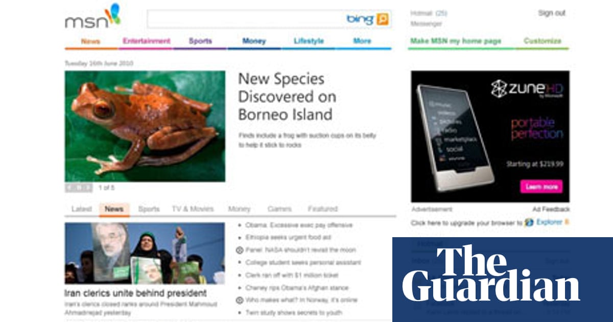 Microsoft Launches Major Msn Homepage Overhaul Digital Media The Guardian Microsoft Launches Major Msn Homepage Overhaul Digital Media The Guardian