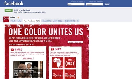 Twitter Facebook And Google Turn Red For World Aids Day Technology The Guardian