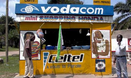 A roadside shop in Kinshasa, Congo