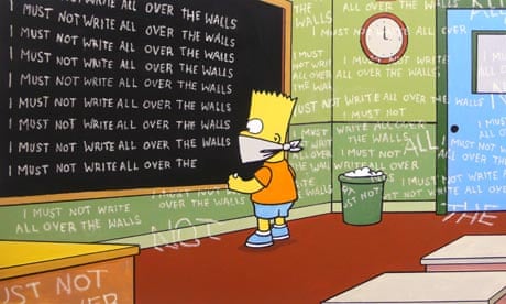 Banksy's The Simpsons title sequence