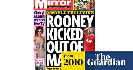 Sunday Mirror S Great Rooney Scoop Media The Guardian