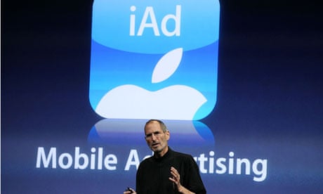 Apple's Steve Jobs announces iAd in the US in 2008
