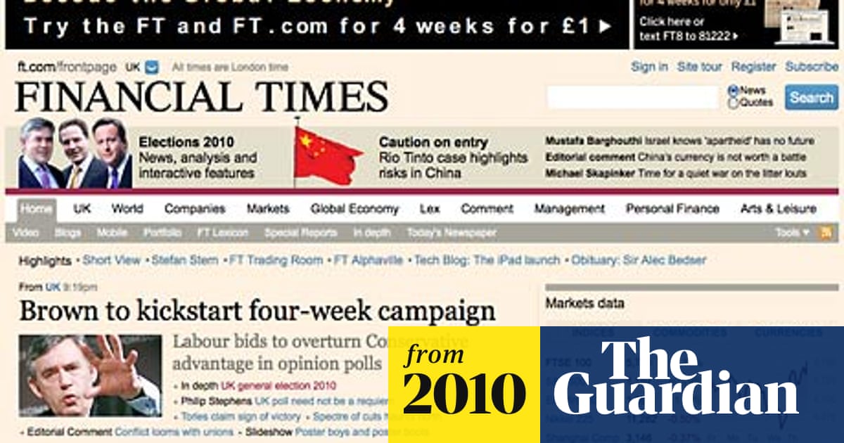 FT.com to accept PayPal | Financial Times | The Guardian