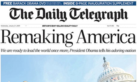 Telegraph Obama inauguration