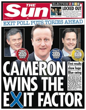 sun 2010 front election newspaper general pages results 3rd edition fifth