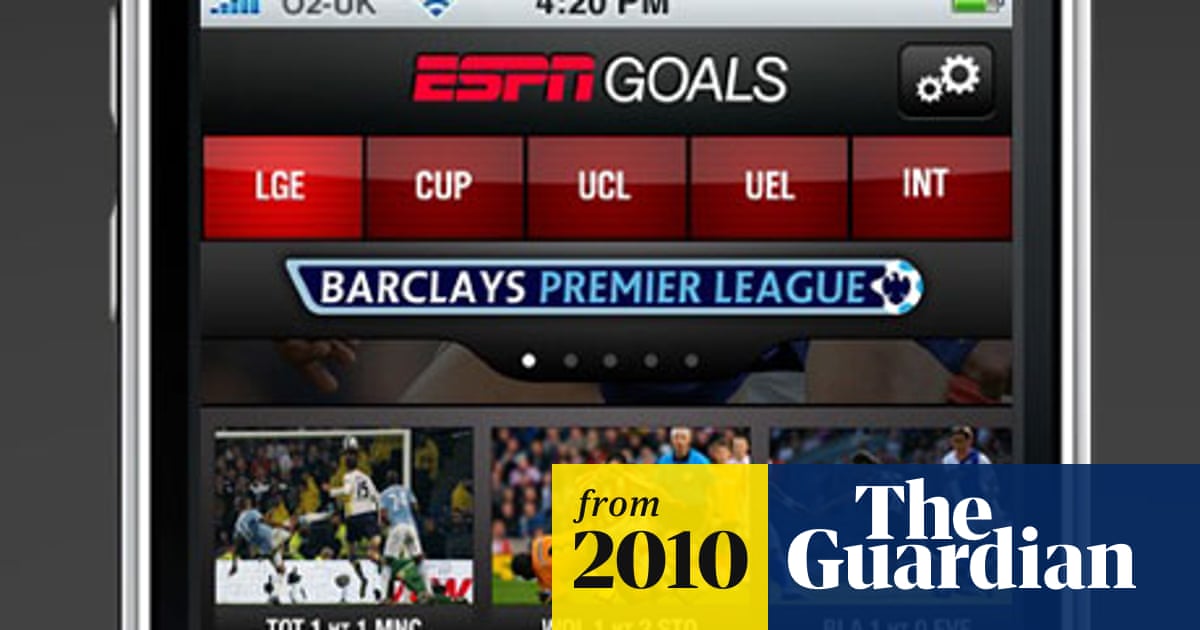 Espn Offers Premier League Goals App Espn The Guardian
