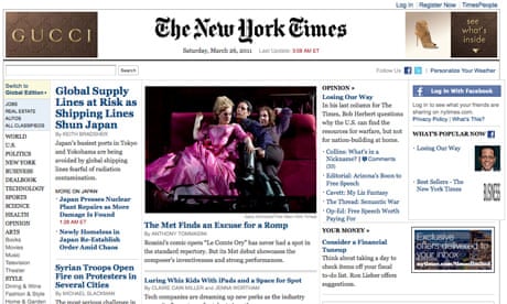 New York Times website
