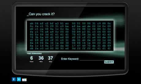 GCHQ 'Can you crack it?' website ad