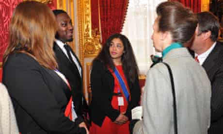 Princess Anne meets UK Youth ambassador Sway