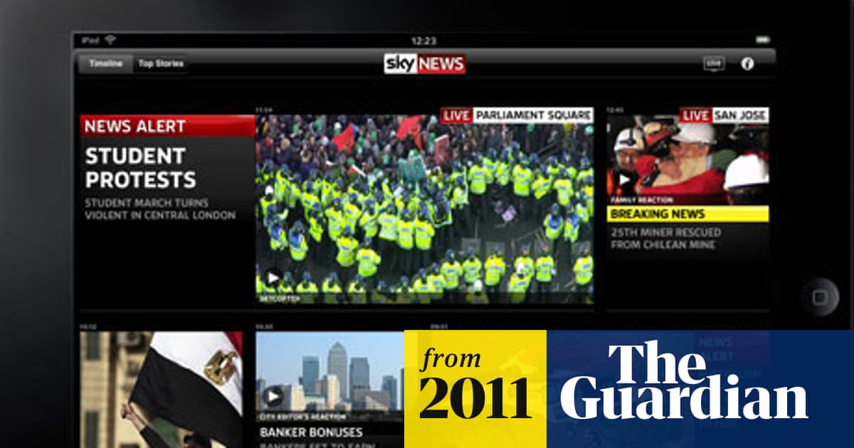 Bolt Busk telt Sky News launches iPad app | Sky News | The Guardian
