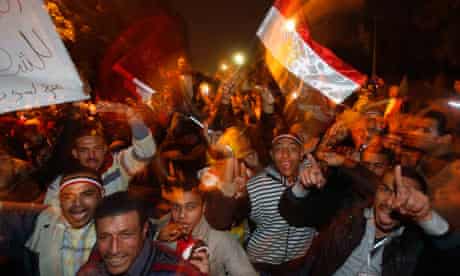 Protesters in Tahrir Square, Cairo