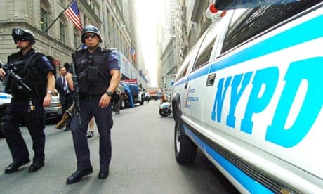 NYPD Patrol Wall Street in New York