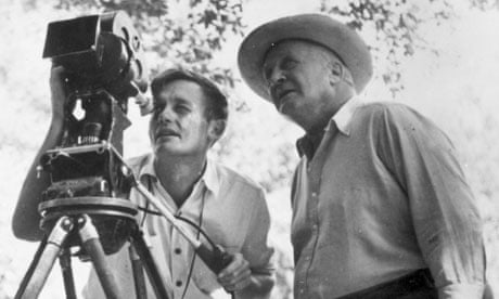Richard Leacock, left, used 16mm cameras to film on location