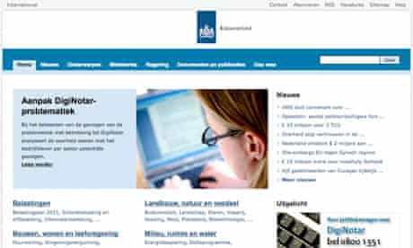 Dutch government website