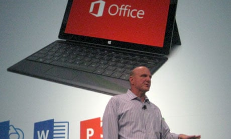 Microsoft's Steve Ballmer introduces Office 2013
