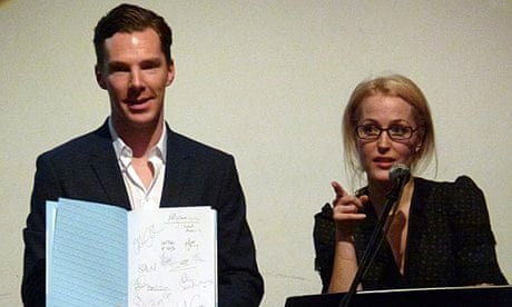 Benedict Cumberbatch and Gillian Anderson