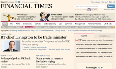 Financial Times website