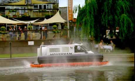 Top Gear hovercraft van stunt