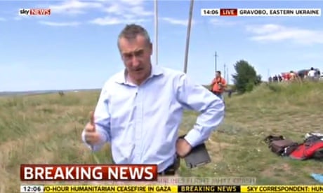 MH17: Sky News reporter Colin Brazier reports from the crash scene