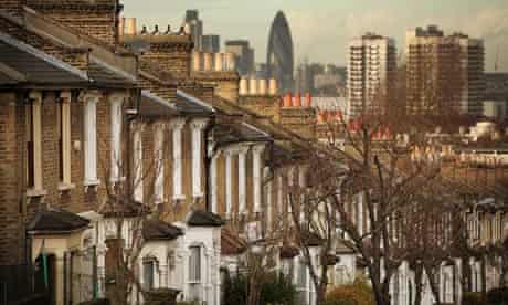 A row of houses in south London