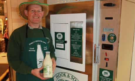 The raw milk dispenser in Selfridges