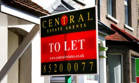 A to let sign outside a house